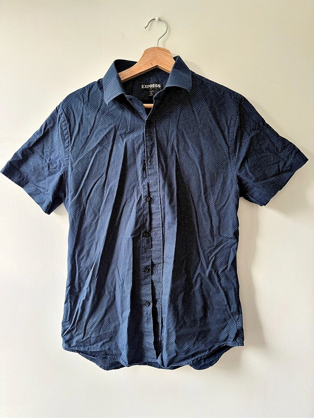 Express Men's  Polka Dot Shirt Size Small